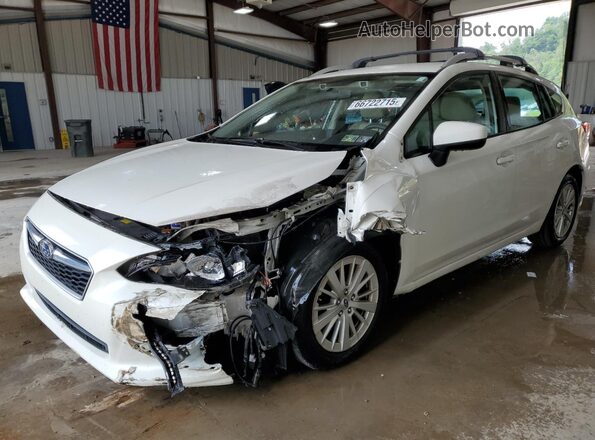 4S3GTAD61J3746077 2018 SUBARU IMPREZA Белый Передняя левая четверть