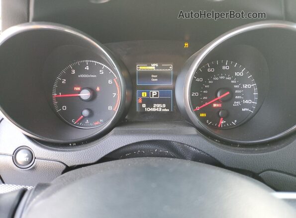 4S4BSAACXJ3293824 2018 SUBARU OUTBACK White Instrument cluster view