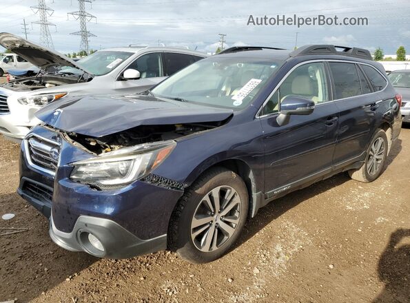 4S4BSANC1J3249740 2018 SUBARU OUTBACK Синий Передняя левая четверть