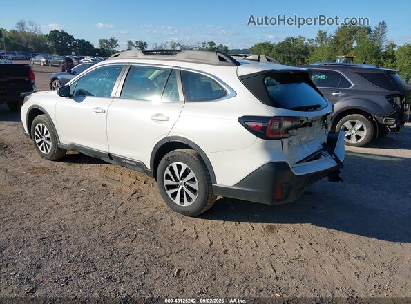 4S4BTAAC1M3196514 2021 SUBARU OUTBACK White Trasero izquierdo