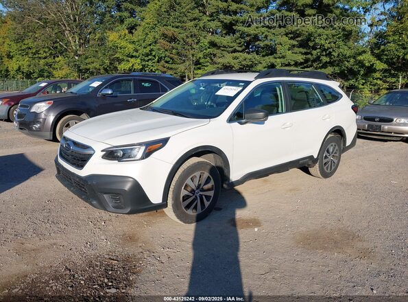 4S4BTAAC1M3196514 2021 SUBARU OUTBACK White Vista tres cuartos delantera izquierda