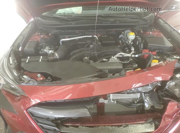 4S4BTAFC1S3243899 2025 SUBARU OUTBACK Red Vista del compartimento del motor