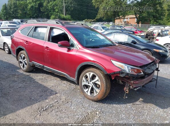 4S4BTANC9M3130027 2021 SUBARU OUTBACK Red Przód prawy
