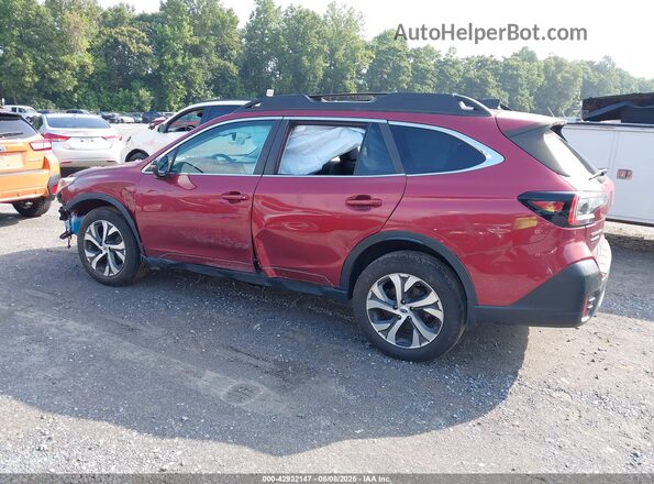 4S4BTANC9M3130027 2021 SUBARU OUTBACK Red Przód lewy