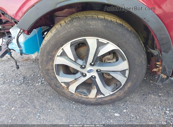 4S4BTANC9M3130027 2021 SUBARU OUTBACK Red Widok naklejki z numerem VIN
