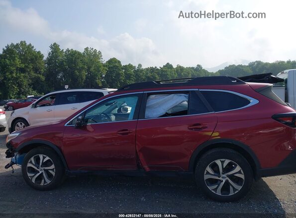 4S4BTANC9M3130027 2021 SUBARU OUTBACK Red Widok deski rozdzielczej