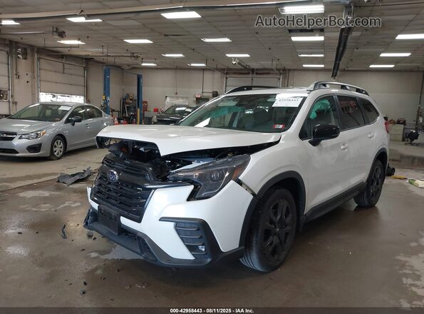 4S4WMAFD5S3402978 2025 SUBARU ASCENT White წინა მარცხენა ხედი სამი მეოთხედიდან