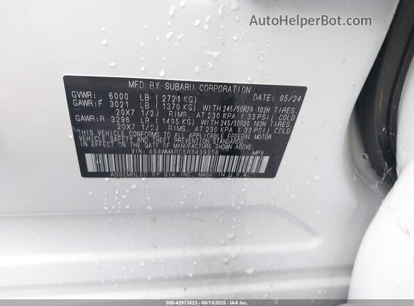 4S4WMARD5R3439258 2024 SUBARU ASCENT Yellow ძრავის განყოფილების ხედი