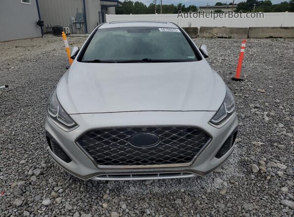 5NPE34AF3JH602600 2018 HYUNDAI SONATA Silver Вид ззаду