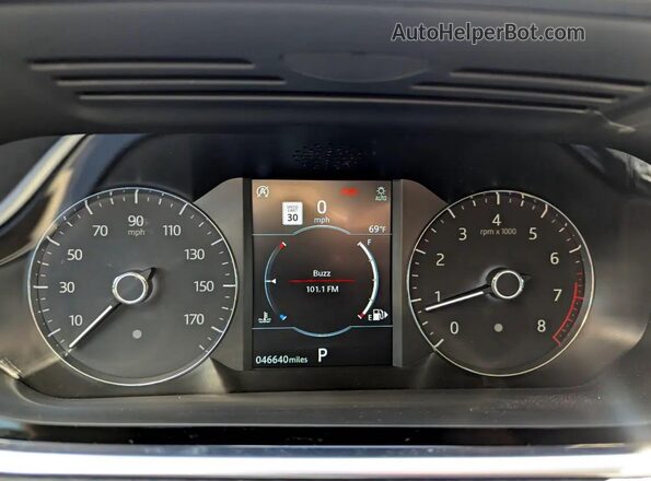 SALZJ2FXXLH022XXX 2020 LAND ROVER RANGE ROVER Black Widok deski rozdzielczej