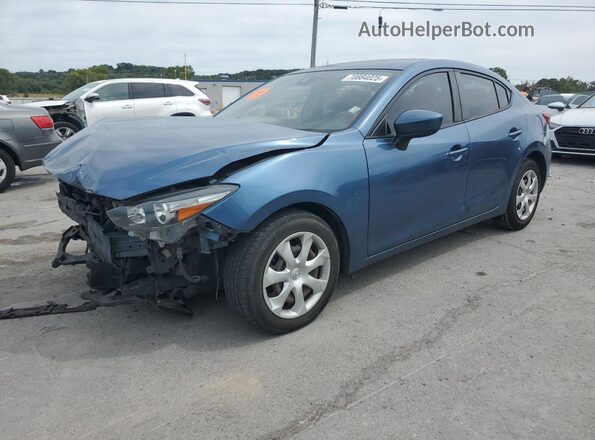 3MZBN1U74JM241059 2018 MAZDA 3 Синий Задняя левая четверть