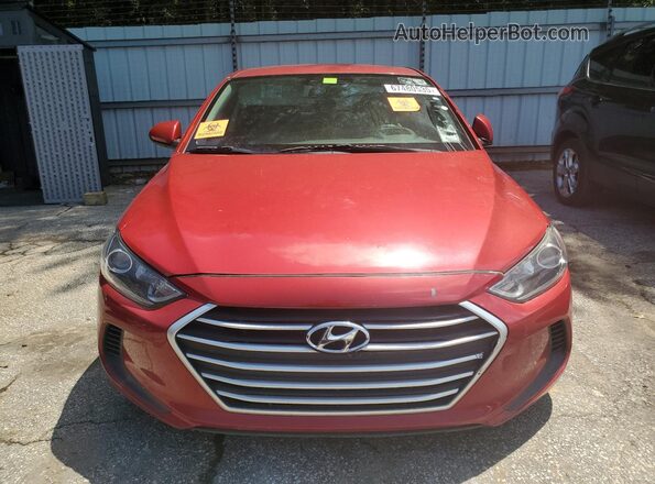 5NPD74LF5JH314462 2018 HYUNDAI ELANTRA Red Widok z tyłu