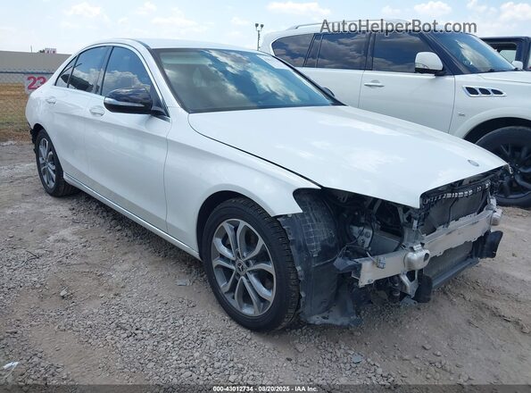55SWF4JB1GU153075 2016 MERCEDES-BENZ C-CLASS White Przód prawy