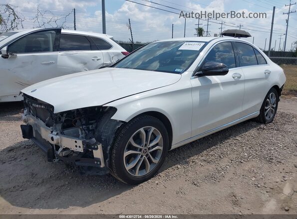 55SWF4JB1GU153075 2016 MERCEDES-BENZ C-CLASS White Przód lewy