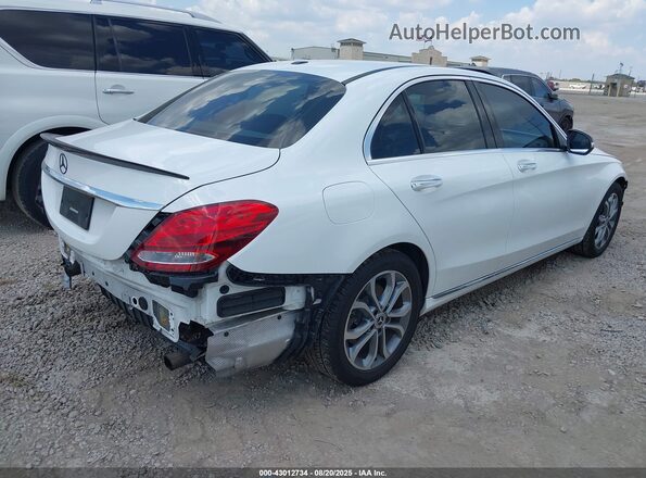 55SWF4JB1GU153075 2016 MERCEDES-BENZ C-CLASS White Tył prawy