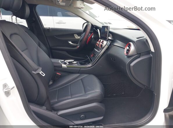 55SWF4JB1GU153075 2016 MERCEDES-BENZ C-CLASS White Widok wnętrza z przodu