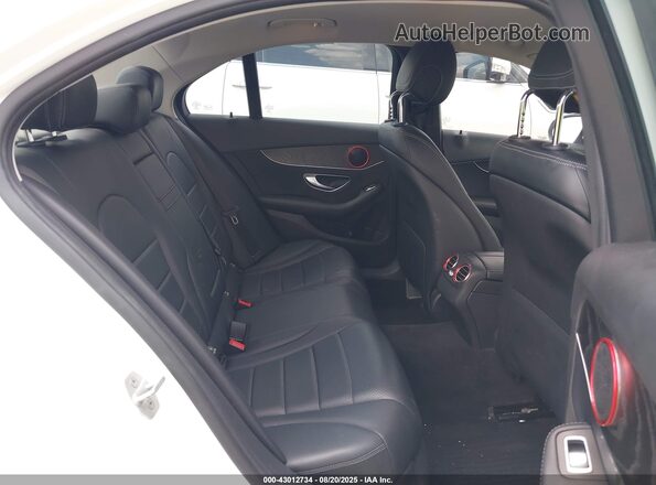 55SWF4JB1GU153075 2016 MERCEDES-BENZ C-CLASS White Widok naklejki z numerem VIN