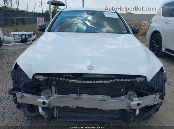 55SWF4JB1GU153075 2016 MERCEDES-BENZ C-CLASS White Widok z przodu
