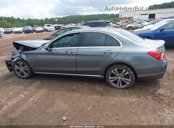 55SWF4KB8HU204037 2017 MERCEDES-BENZ C-CLASS Gray Widok wnętrza 360 stopni