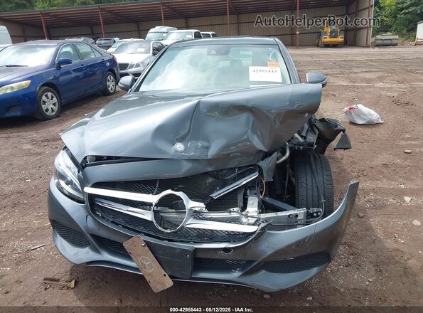 55SWF4KB8HU204037 2017 MERCEDES-BENZ C-CLASS Gray Widok zestawu wskaźników