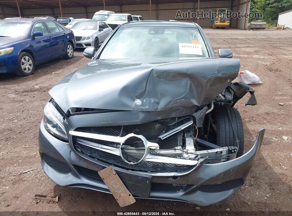 55SWF4KB8HU204037 2017 MERCEDES-BENZ C-CLASS Gray Widok z przodu
