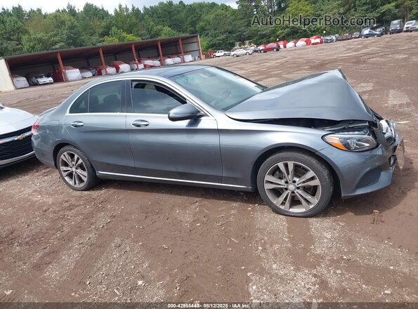 55SWF4KB8HU204037 2017 MERCEDES-BENZ C-CLASS Gray Widok wnętrza z tyłu