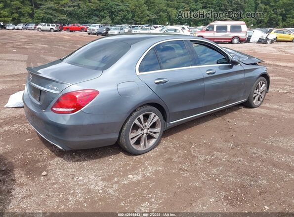 55SWF4KB8HU204037 2017 MERCEDES-BENZ C-CLASS Gray Tył prawy