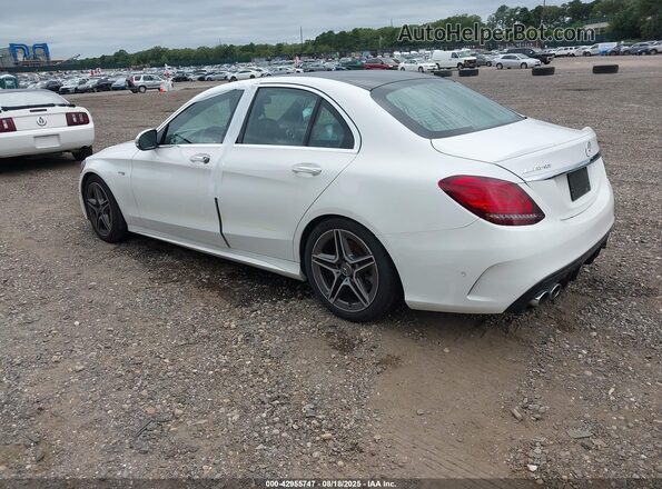 55SWF6EB2LU331043 2020 MERCEDES-BENZ AMG C 43 White Tył lewy