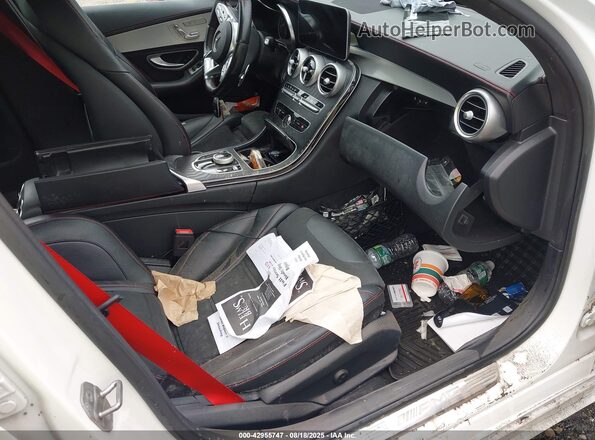 55SWF6EB2LU331043 2020 MERCEDES-BENZ AMG C 43 White Widok wnętrza z przodu