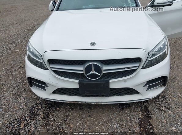 55SWF6EB2LU331043 2020 MERCEDES-BENZ AMG C 43 White Widok z przodu