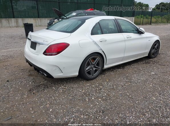 55SWF6EB2LU331043 2020 MERCEDES-BENZ AMG C 43 White Tył prawy