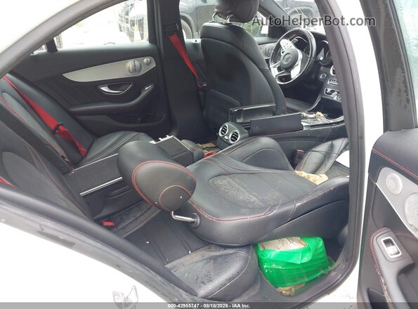 55SWF6EB2LU331043 2020 MERCEDES-BENZ AMG C 43 White Widok naklejki z numerem VIN