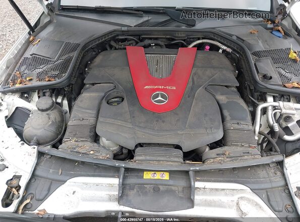 55SWF6EB2LU331043 2020 MERCEDES-BENZ AMG C 43 White Widok z tyłu