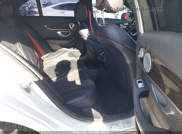 55SWF6EB6HU194549 2017 MERCEDES-BENZ AMG C 43 White Widok naklejki z numerem VIN