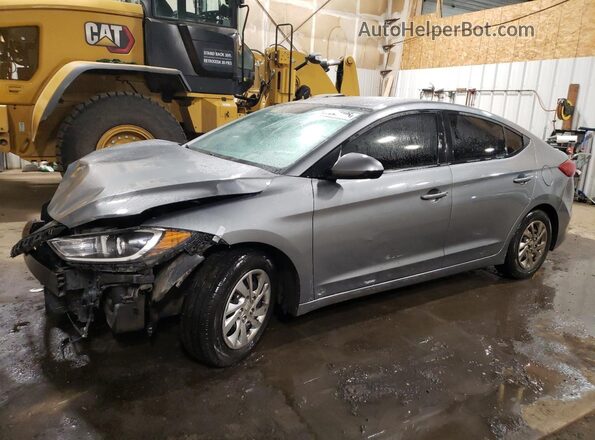 KMHD74LF9JU451423 2018 HYUNDAI ELANTRA Gray Задня ліва чверть