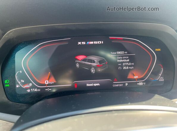 5UXJU4C03LLE46062 2020 BMW X5 Черный Вид задних сидений