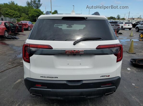 1GKKNLLS6MZ121632 2021 GMC ACADIA Белый Вид салона спереди