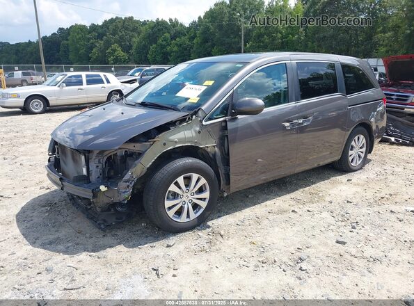 5FNRL5H63HB011463 2017 HONDA ODYSSEY Gray Առջևի ձախ երեք քառորդ տեսարան