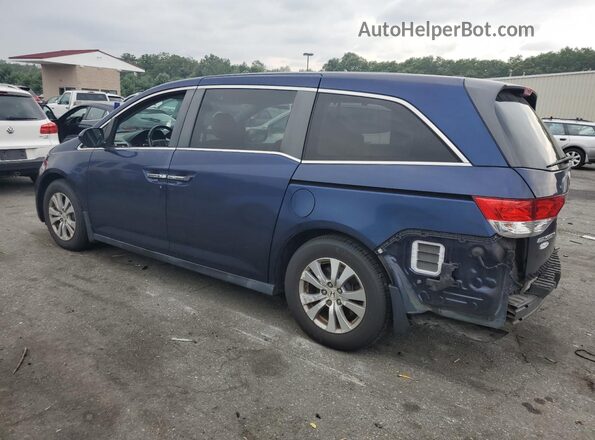 5FNRL5H6XHB021360 2017 HONDA ODYSSEY Blue Trasero izquierdo