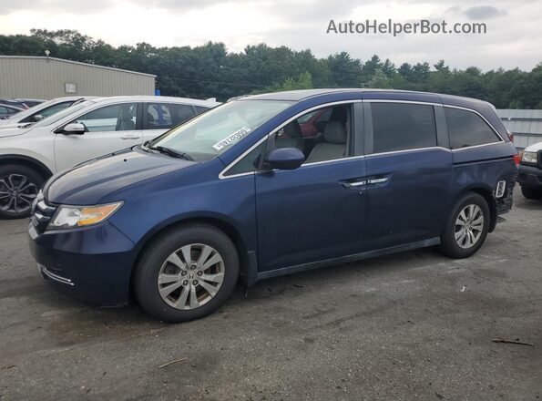 5FNRL5H6XHB021360 2017 HONDA ODYSSEY Blue Vista tres cuartos delantera izquierda