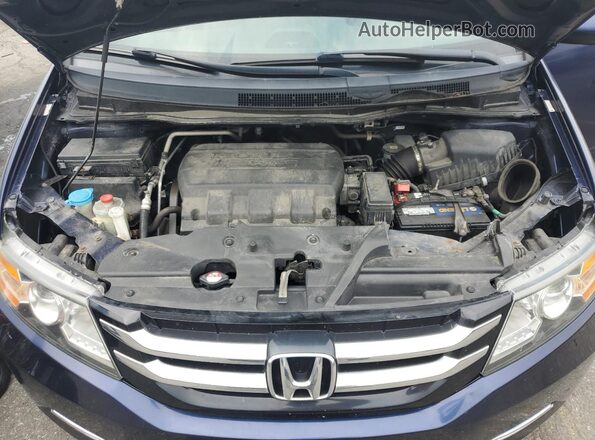 5FNRL5H6XHB021360 2017 HONDA ODYSSEY Blue Vista del compartimento del motor