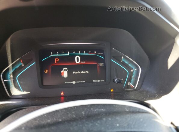 5FNRL6H28JB075913 2018 HONDA ODYSSEY Gray Widok zestawu wskaźników
