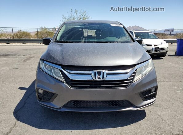 5FNRL6H28JB075913 2018 HONDA ODYSSEY Gray Widok z przodu
