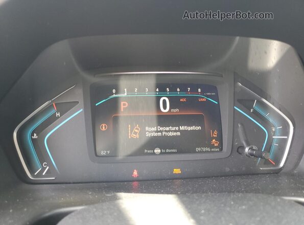 5FNRL6H52JB065176 2018 HONDA ODYSSEY Black Vista del cuadro de instrumentos