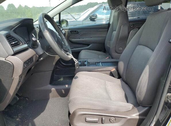 5FNRL6H52JB065176 2018 HONDA ODYSSEY Black Vista interior delantera