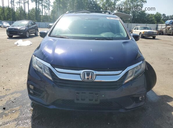 5FNRL6H73JB104326 2018 HONDA ODYSSEY Blue Widok z przodu