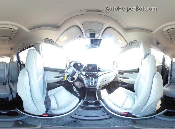 5FNRL6H73JB104326 2018 HONDA ODYSSEY Blue Widok wnętrza 360 stopni