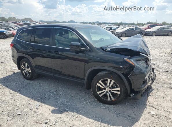 5FNYF5H50JB017656 2018 HONDA PILOT Черный Передняя правая четверть
