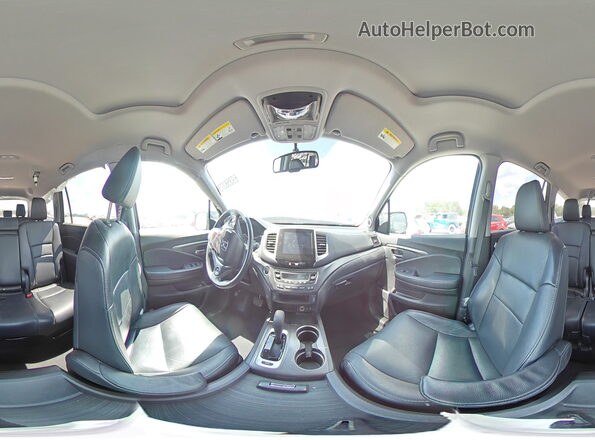 5FNYF5H50JB017656 2018 HONDA PILOT Черный Панорамный вид салона 360°
