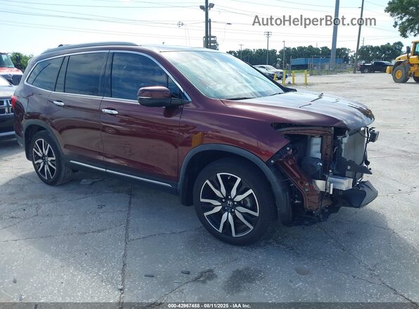 5FNYF5H69MB008726 2021 HONDA PILOT Maroon Delantero derecho